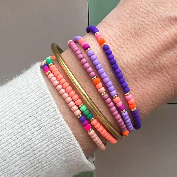 Super Gem Perlenarmband Mini Roc purple style